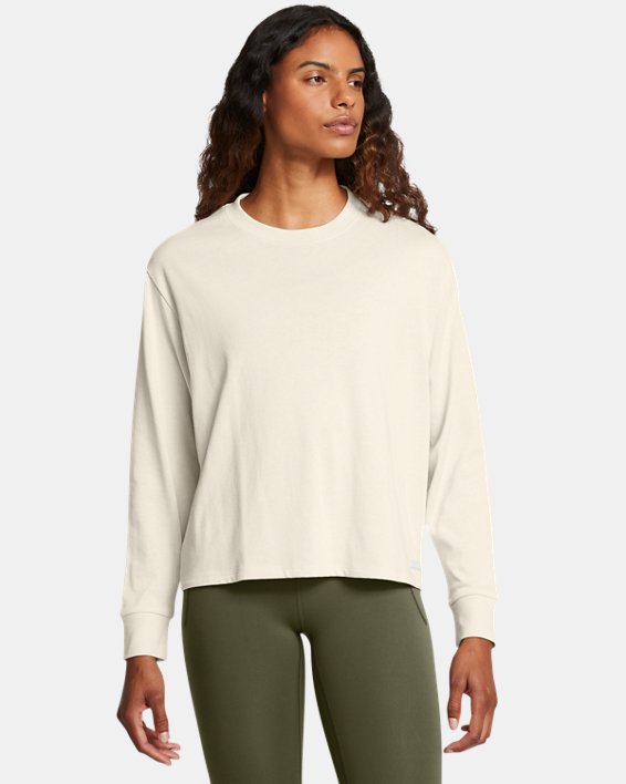 Women's UA Heavyweight Boxy Cropped Long Sleeve