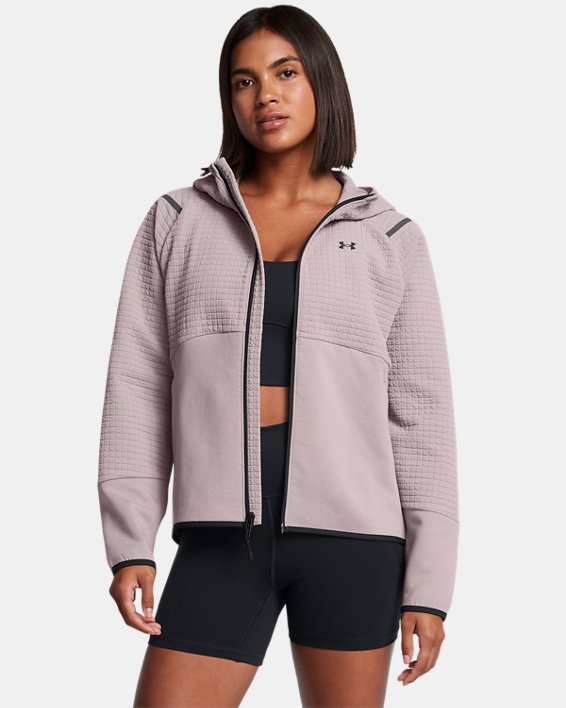 Women's UA Unstoppable Fleece Grid Full Zip